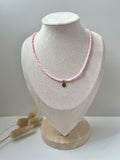 Halskette in Rosa + Mini Clover