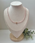 Halskette in Rosa & Tropfen-Charm
