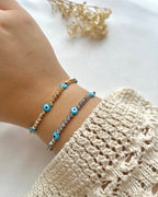 Perlenarmband aus Dorika Perlen und Nazarperlen