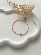 Perlenarmband in Bunt mit einem Nazar-Perlmutt